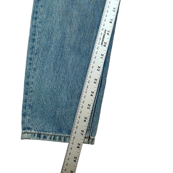 Zara Denim Light Blue Casual Distressed Straight Leg Jeans Womens Size 2 - Picture 8 of 8